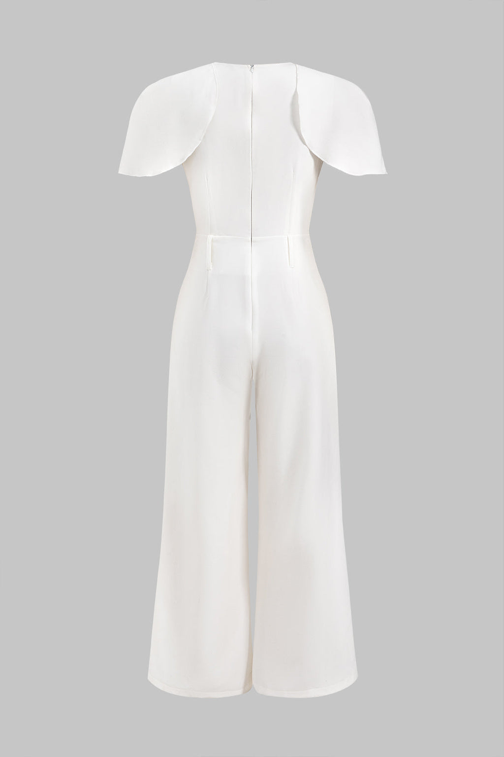 Metallic Ruffle Sleeveless Jumpsuit